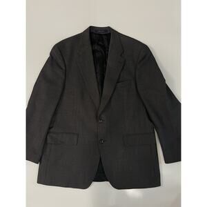 Chaps Ralph Lauren Men Blazer Gray Wool Suit Jacket Sport Coat 48